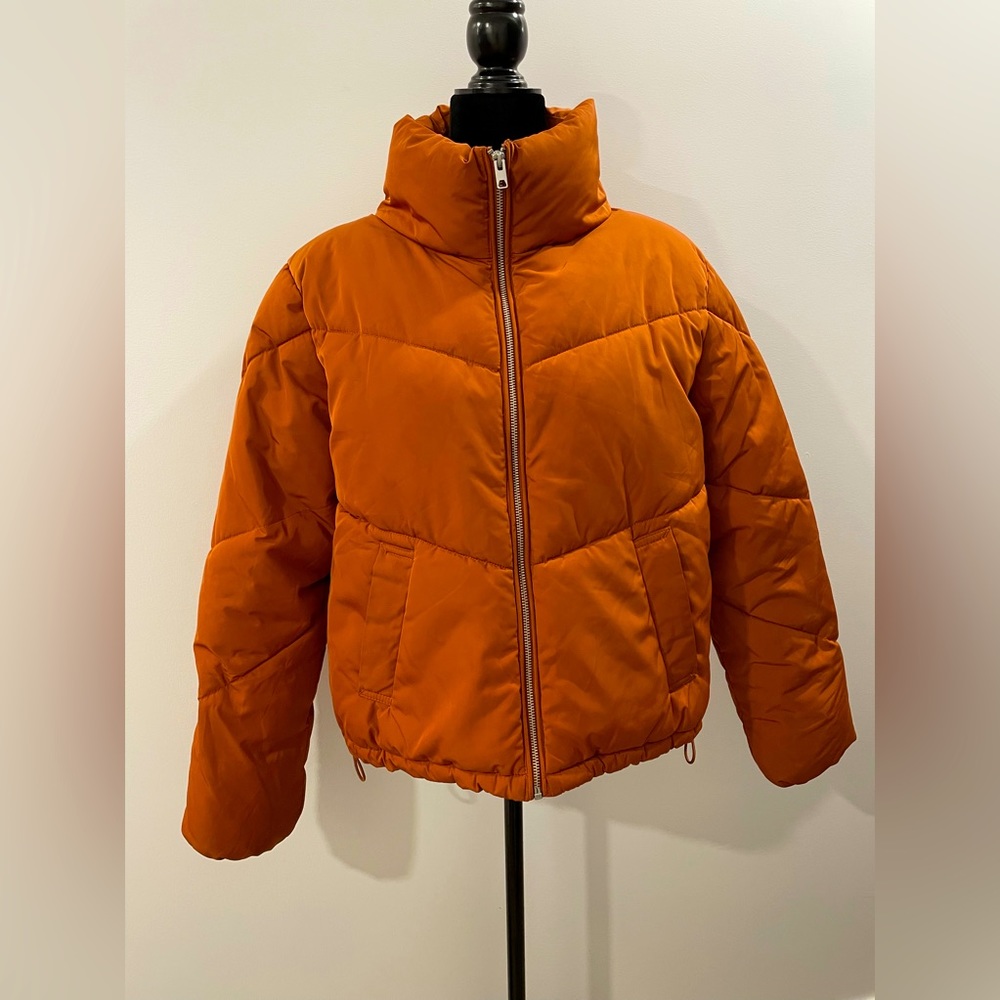 Orange Puffer Coat!